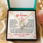 Dear-Life-Partner Gift- Necklace, Earring, Nose Pin With Gift Box - Image 2