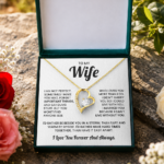 Gift for Wife, Necklace, Finger Ring, Nose Pin With Customized Message Card - Image 2