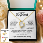 Gift for Girlfriend, Necklace, Finger Ring, Nose Pin With Customized Message Card