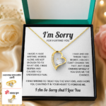 I’m Sorry Gifts For Her, Love Necklace, Finger Ring, Nose Pin With Customized Message Card