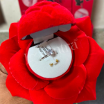 Red Rose Finger Ring & Nose Pin Box - Image 2